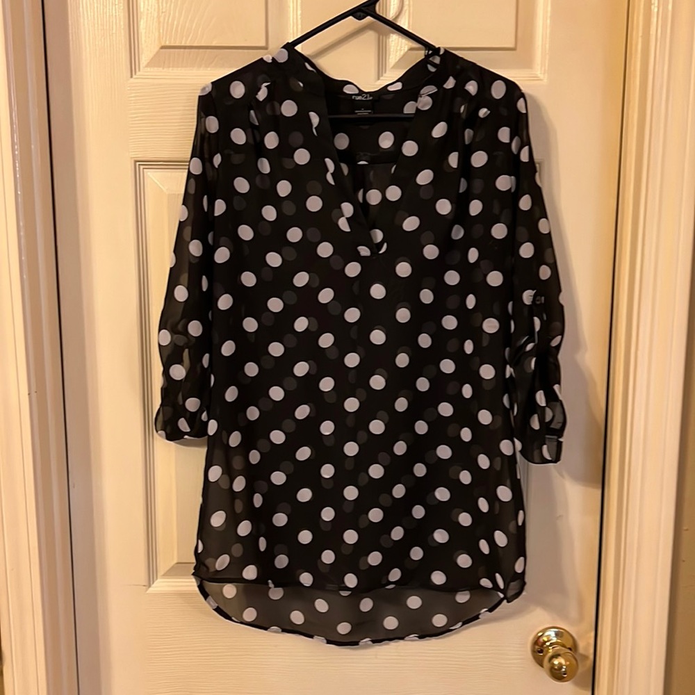 4 Rue 21 Sheer Long Shirts.